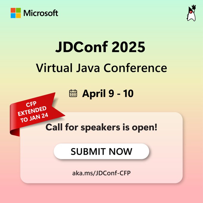 JDConf CFP Extended Announcement