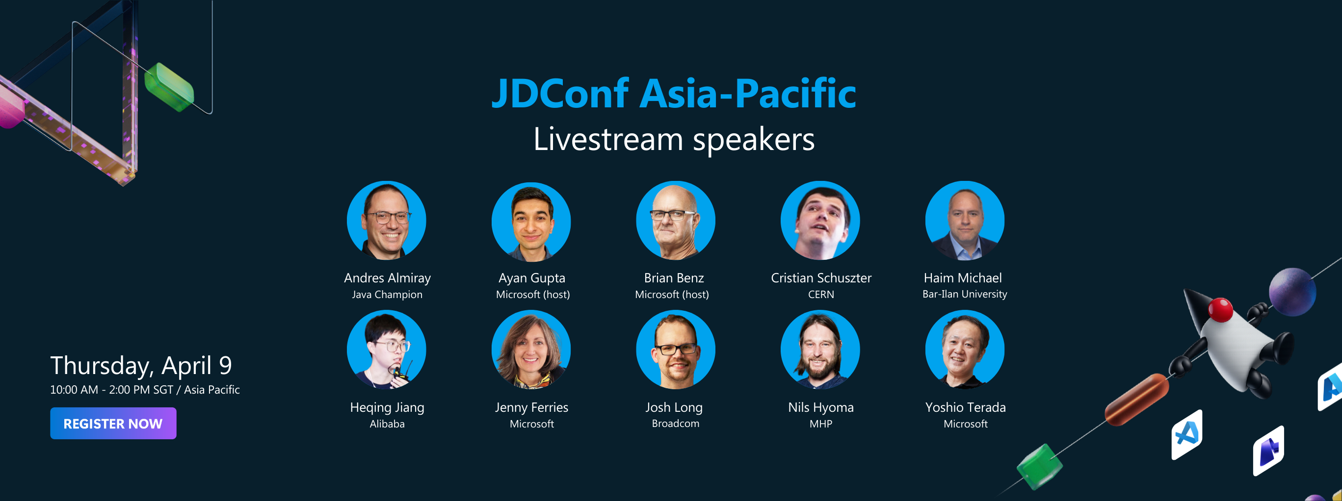 JDConf 2026 Asia-Pacific Speakers