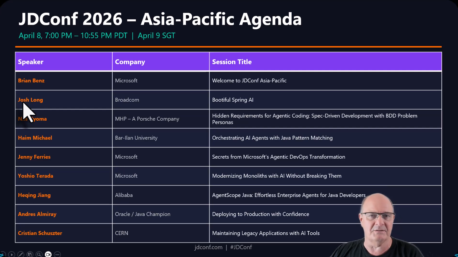 JDConf Asia-Pacific Preview - Brian Benz