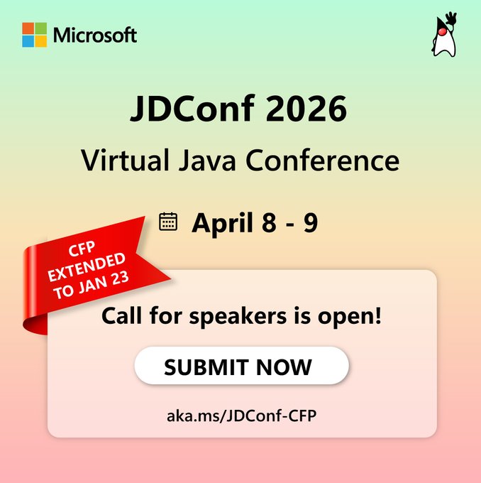 JDConf CFP Extended Announcement